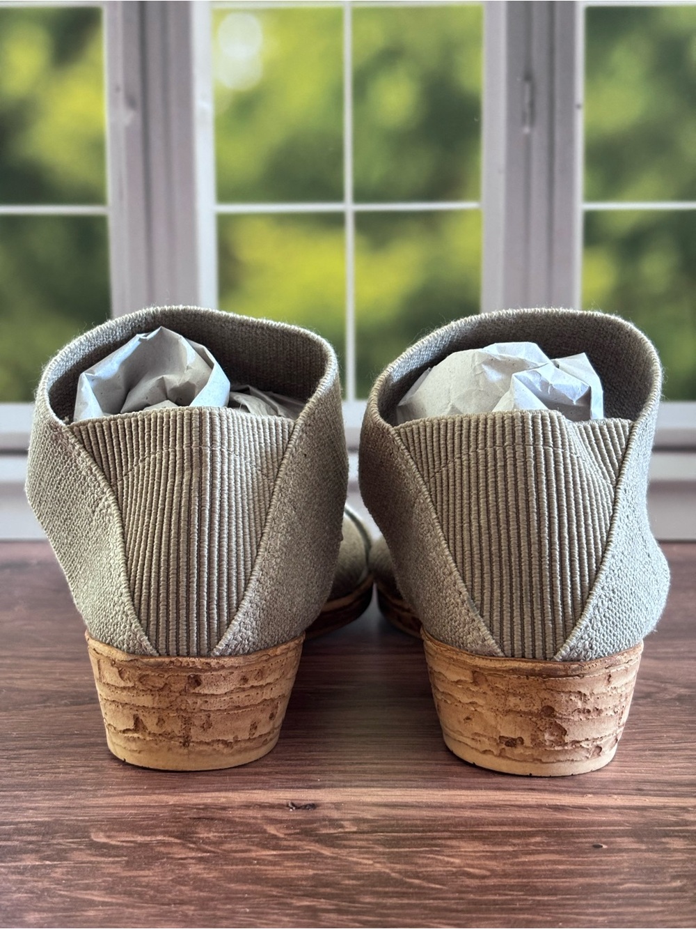 CHARLESTON SHOE CO. Beige Crisscross Espadrille Sandals - Picture 13 of 13